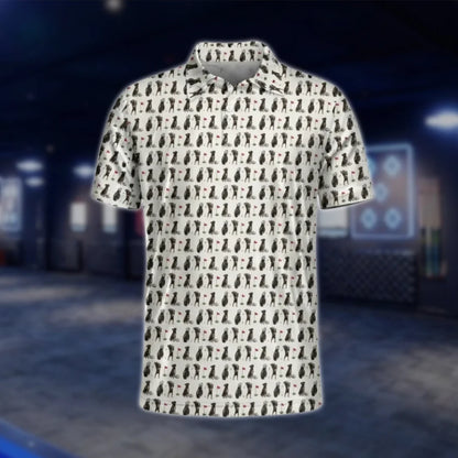 Brindle Boxer Golf Mens Polo Shirt, Dog Boxer Lover Golf Shirt GOF0034