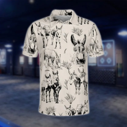 Vintage Donkey Golf Polo Shirt For Men, Donkey Golf Shirt GOF0169