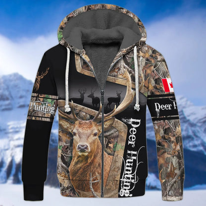 Canada Deer Hunting 3D Shirts For Men and Women Version 2 HNT0117