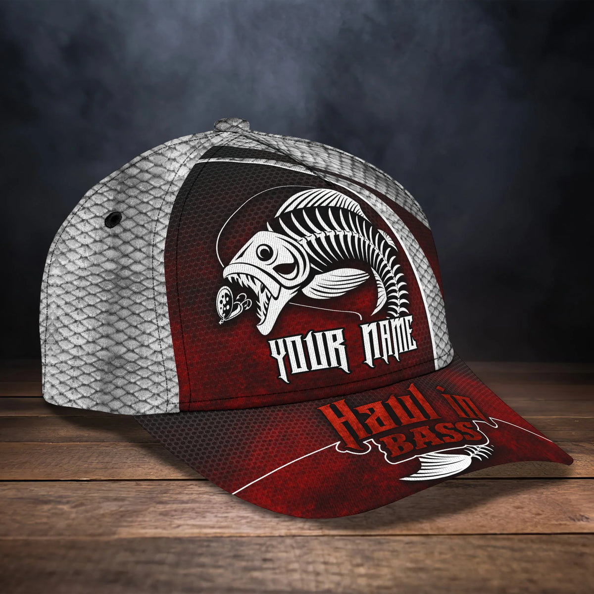 Haul in Bass - Personalized Name Cap FISH0271