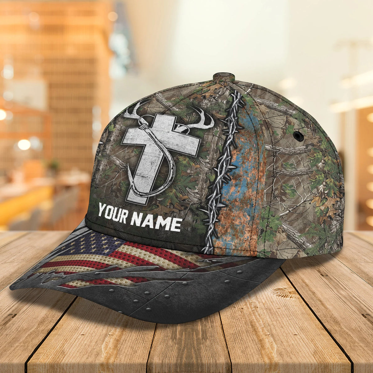 Hunting and Fishing - Personalized Name Cap - DAT93 FISH0152
