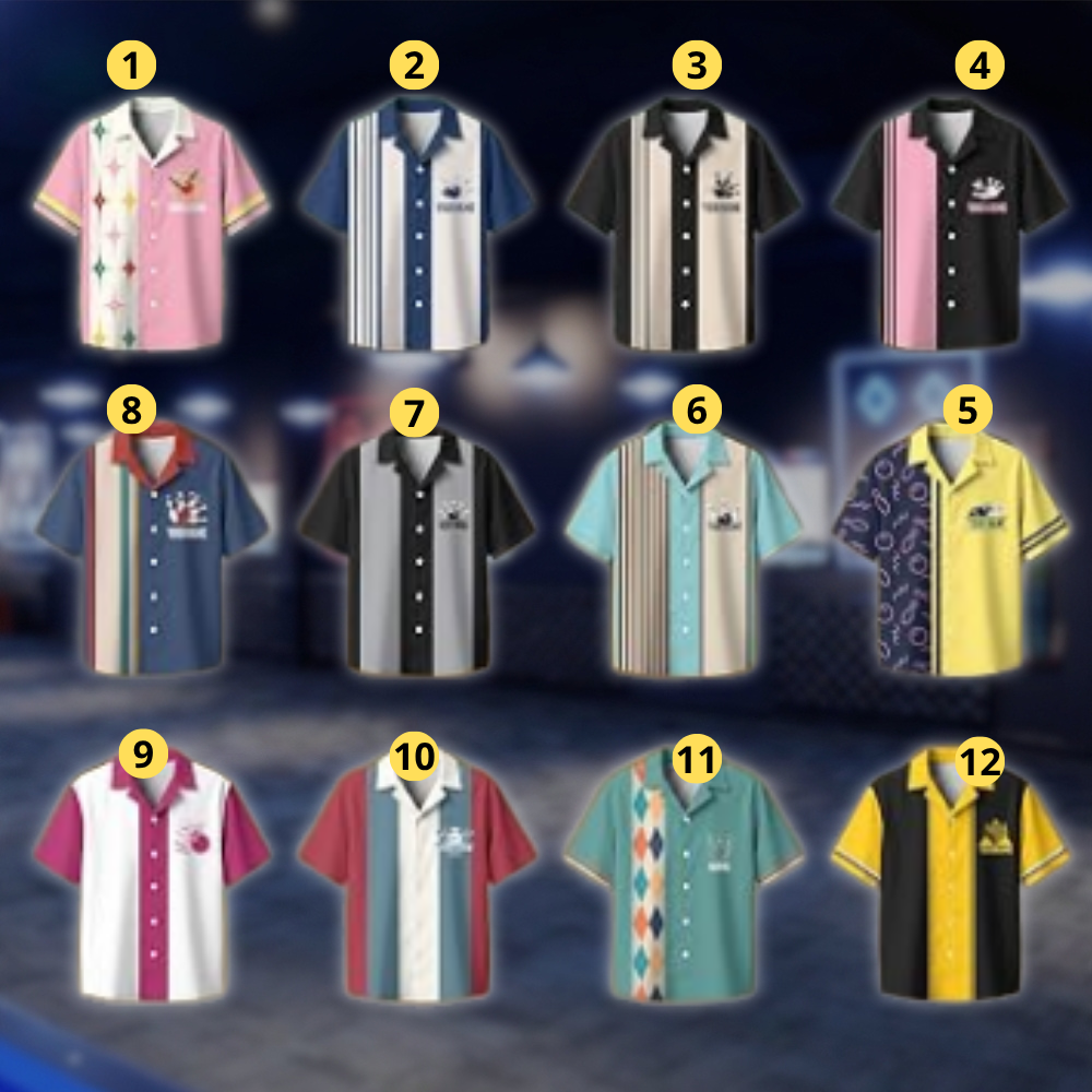 Personalized Vintage Black Bowling Hawaiian Shirt Men, Custom Vintage Bowling Team Shirts BE0236 BOW0097