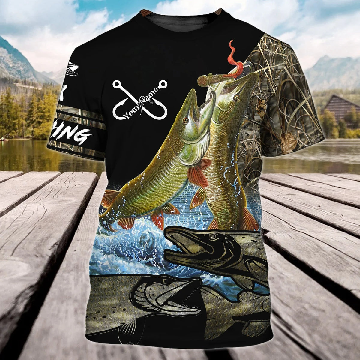 FISHING - Personalized Name 3D Tshirt 678 - H98 FISH0256