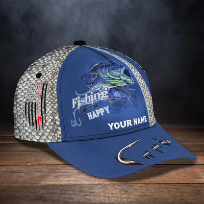 Bass Fishing 02 - Personalize Name Cap - 173 FISH0274