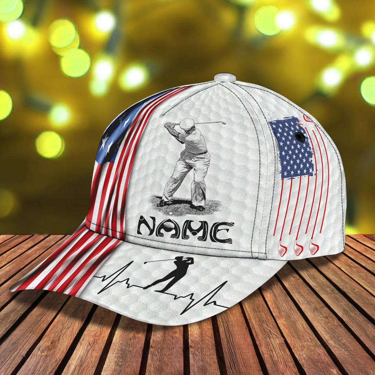 Golf USA - Personalized Name Cap Gift For Men ORN0244
