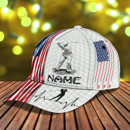 Golf USA - Personalized Name Cap Gift For Men ORN0244