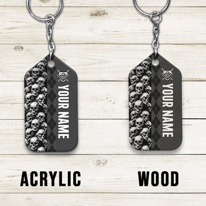 Billiard I Beat People With A Stick Personalized Name Keychain For Billiard Players ORN0245