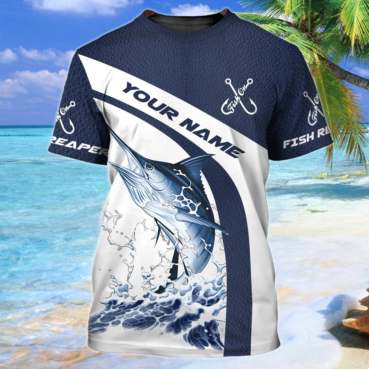 Fish Reaper - Personalized Name 3D Tshirt 82 - Bhn97 FISH0273