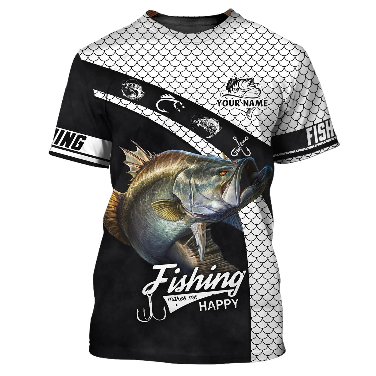 Fishing Shirt Bass Fishing 3D Full Print Fishing Lover Hoodie Tshirt FISH0076