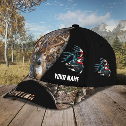 American Deer Hunting - Personalized Name Cap HNT0236