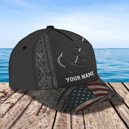 Fishing Hook - Personalized Name Cap - Urt96 FISH0136