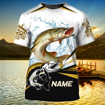 Pike Fishing - Personalized Name 3D Tshirt 37 - Nvc97 FISH0292