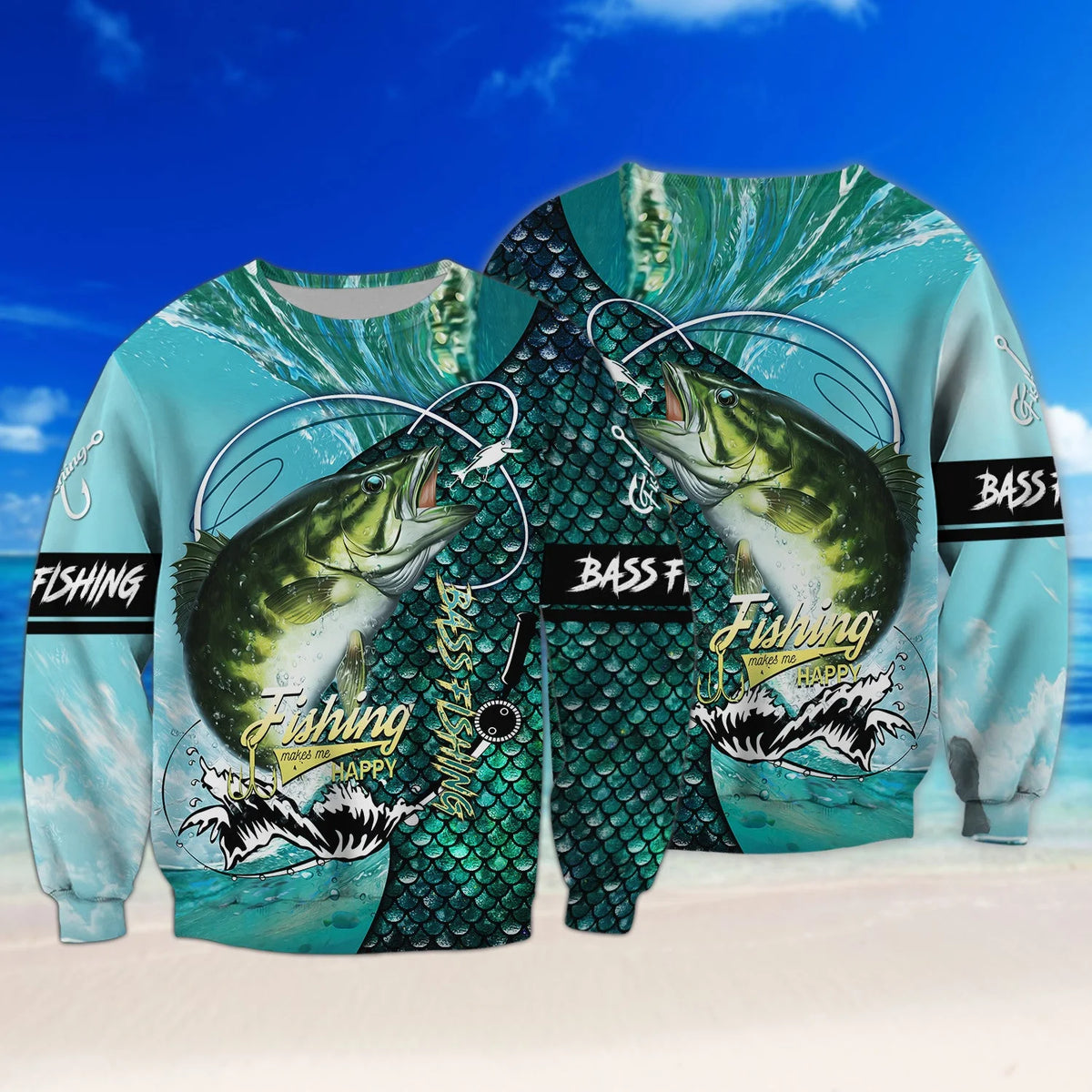 Bass Fishing 3D Full Print Shirts, Unique Design for Anglers, Perfect Gift for Bass Fishing Enthusiasts! FISH0027