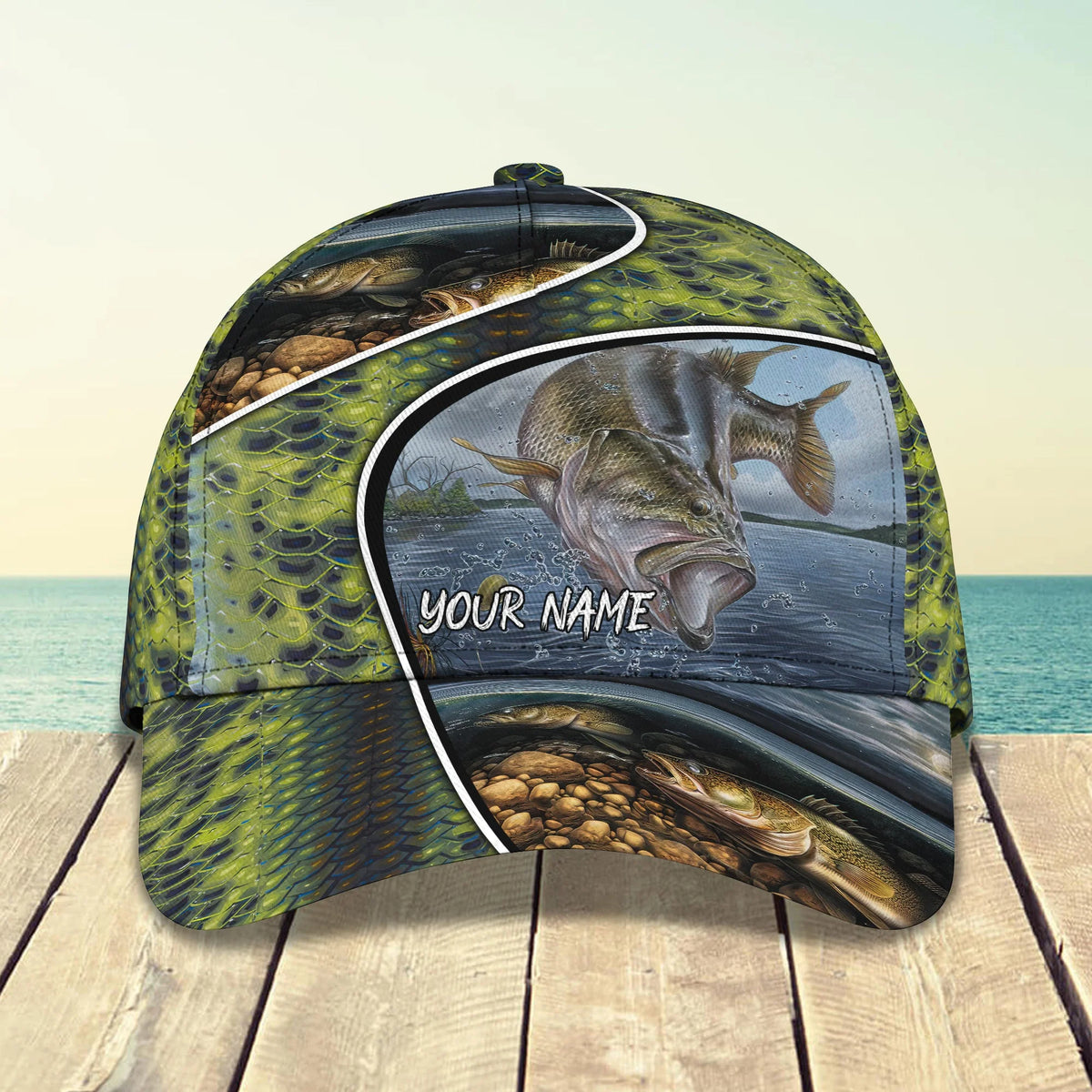 Fishing 01- Personalized Name Cap - Pth98 FISH0163