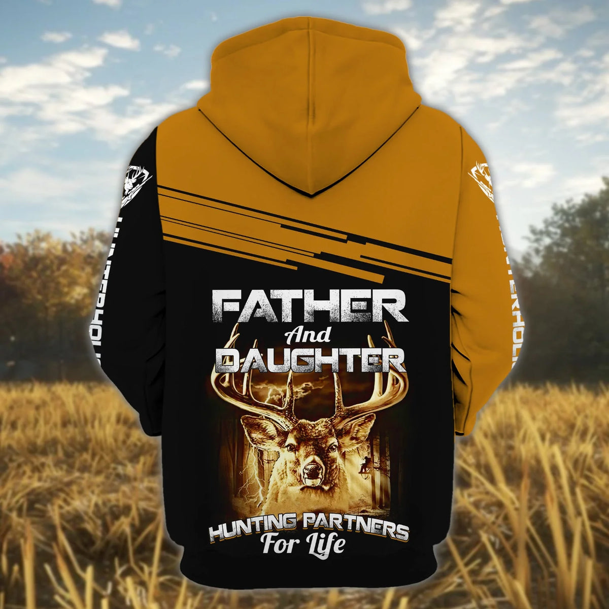 Father And Daughter Hunting Partners For Life - Personalized Name 3D Zipper Hoodie HNT0107