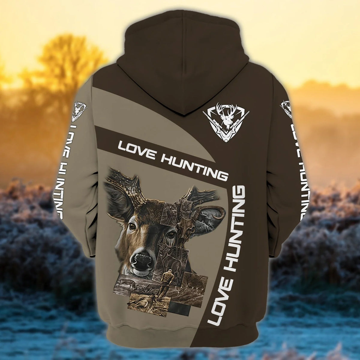 Hunting - Personalized Name 3D Zipper hoodie 222 - HTA HNT0055