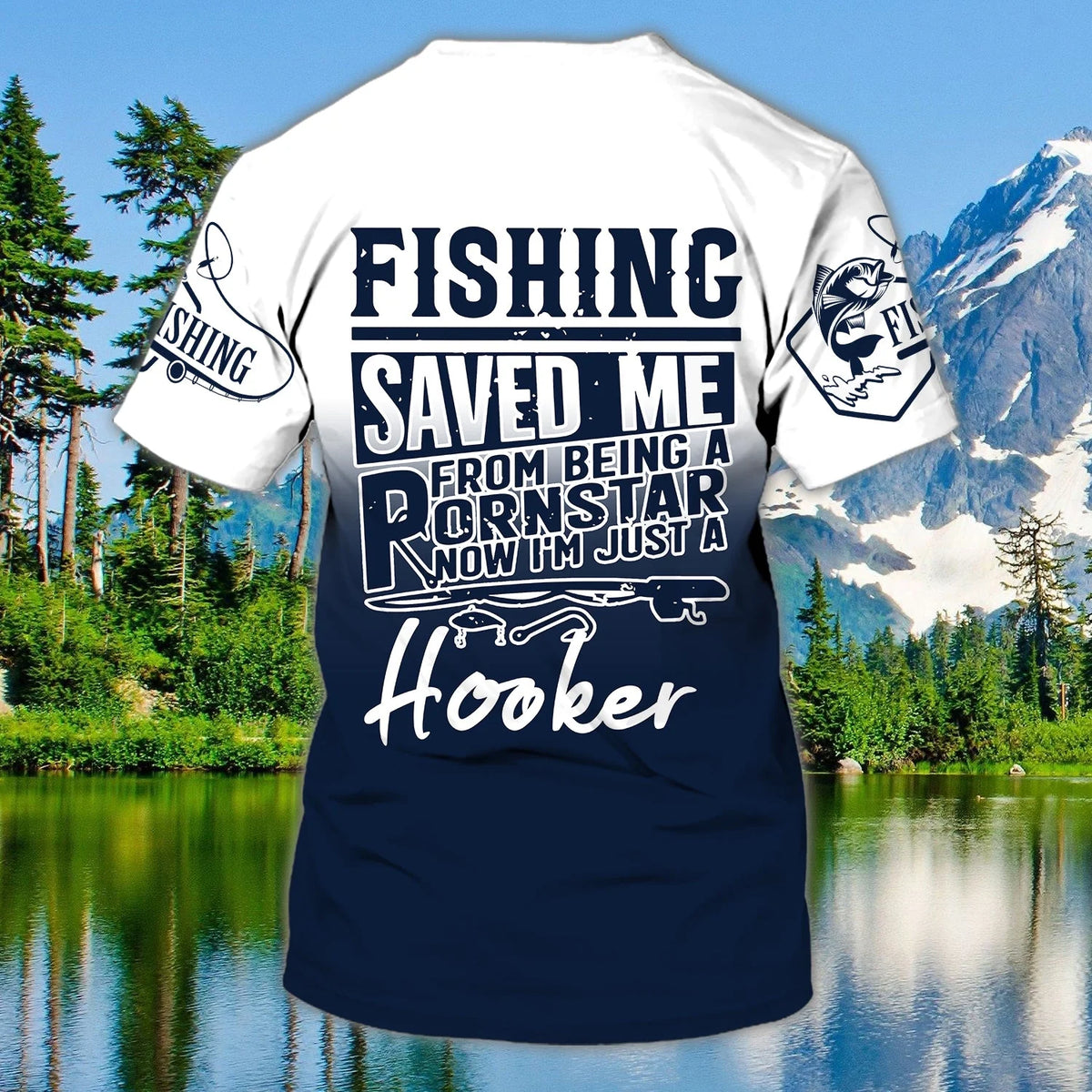 Bass Fishing - Custom Name Tshirt - 248 FISH0290