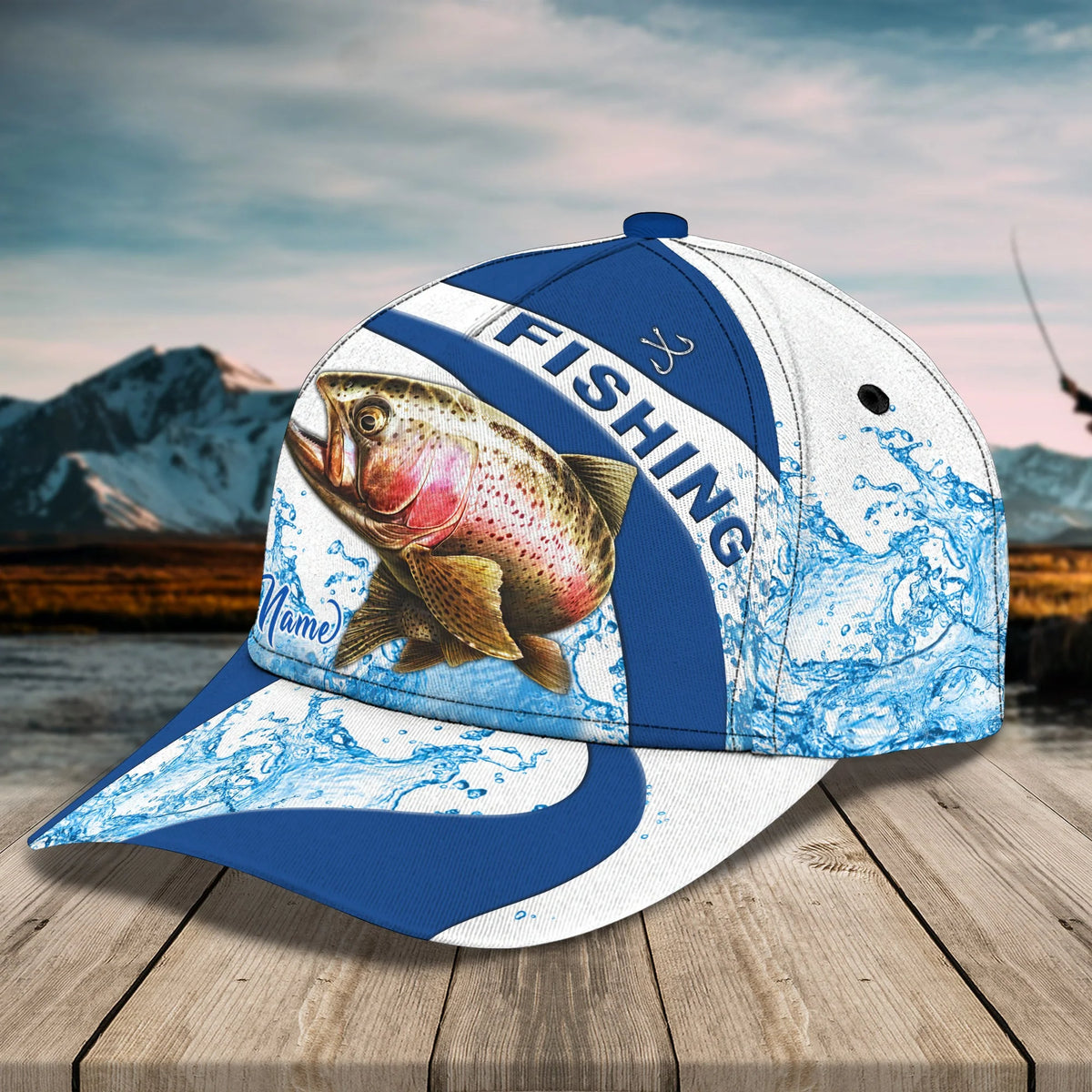 Fishing - Personalized Name Cap 8 FISH0135