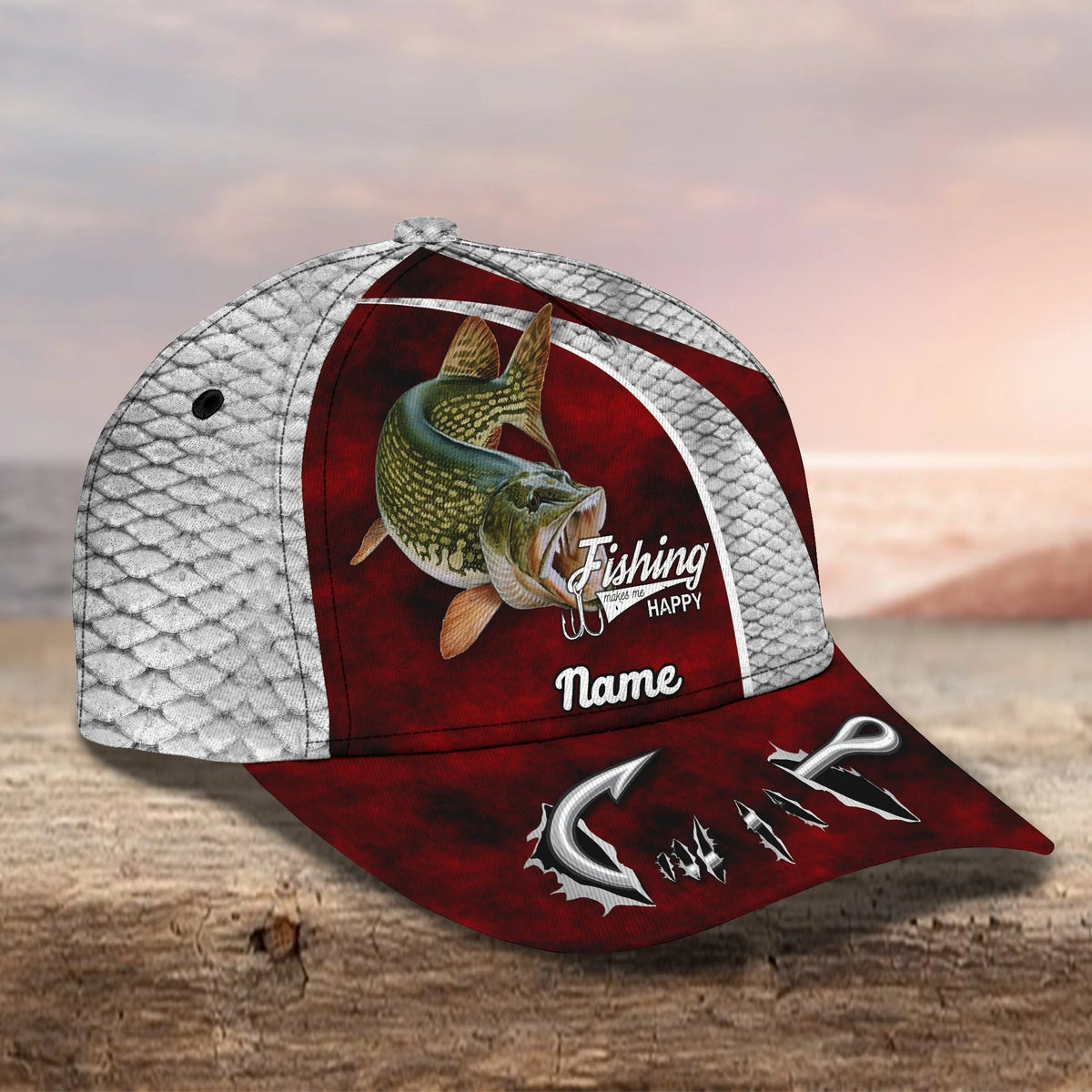 Fishing 14 - Personalize Name Cap  - Loop - Ntp-171 FISH0049
