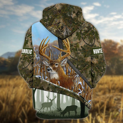 Hunting - Personalized Name 3D Zipper hoodie - TT99-691 HNT0027
