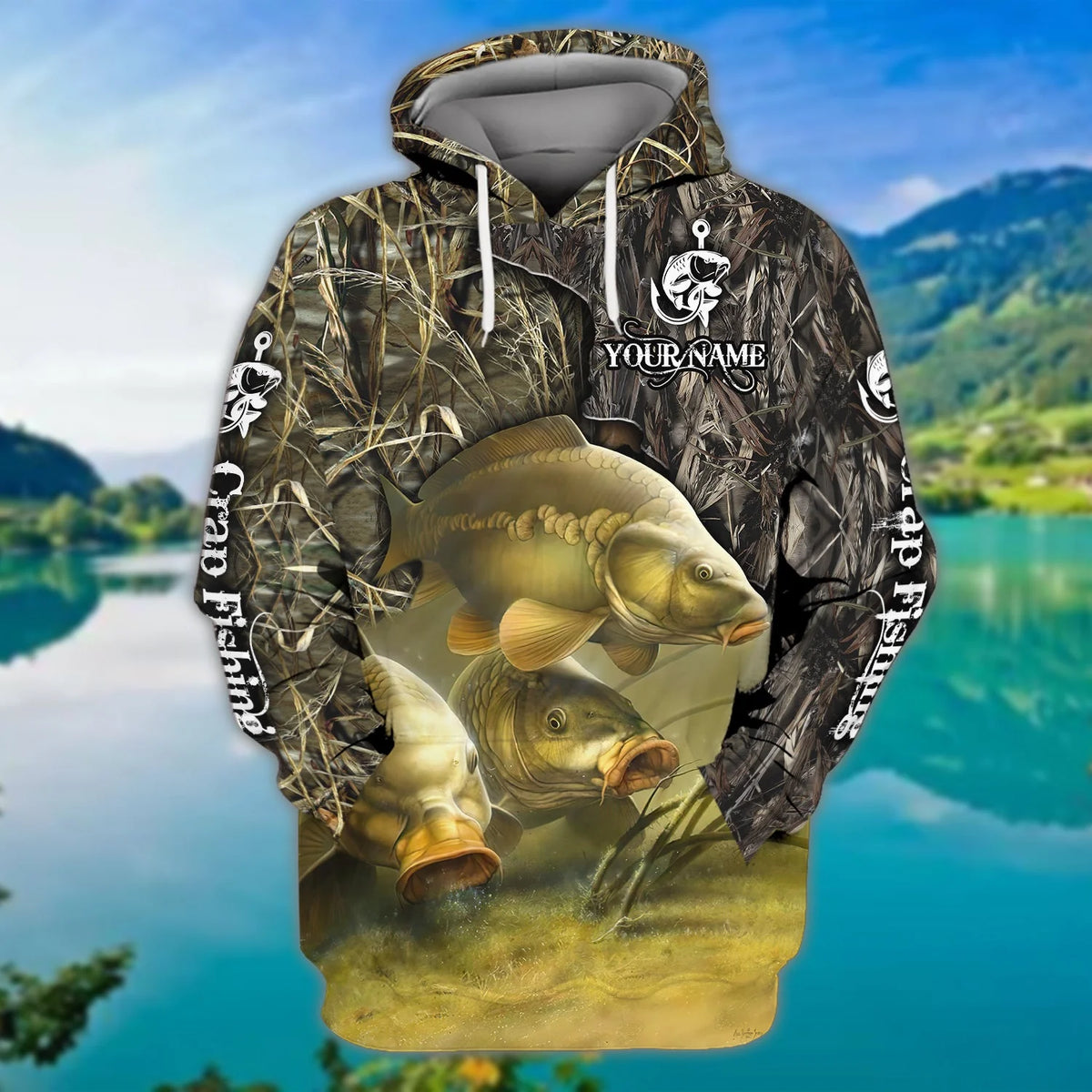 Crap Fishing - Personalized Name 3D Hoodie - CV98 FISH0085