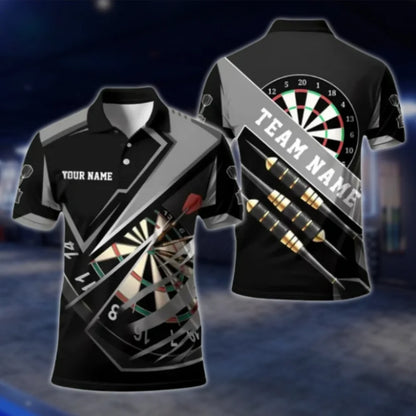 Custom Mens Red Darts Team Polo Shirt, Custom Darts Shirt For Team DAT0401