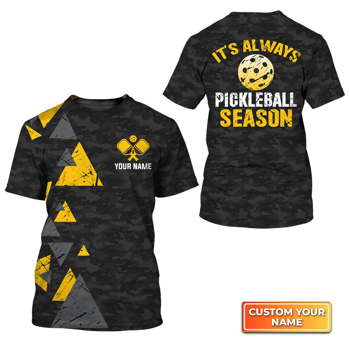 It's Always Pickleball Season Personalized Name 3D Tshirt QB95 Gift For Pickleball Player PKL0128