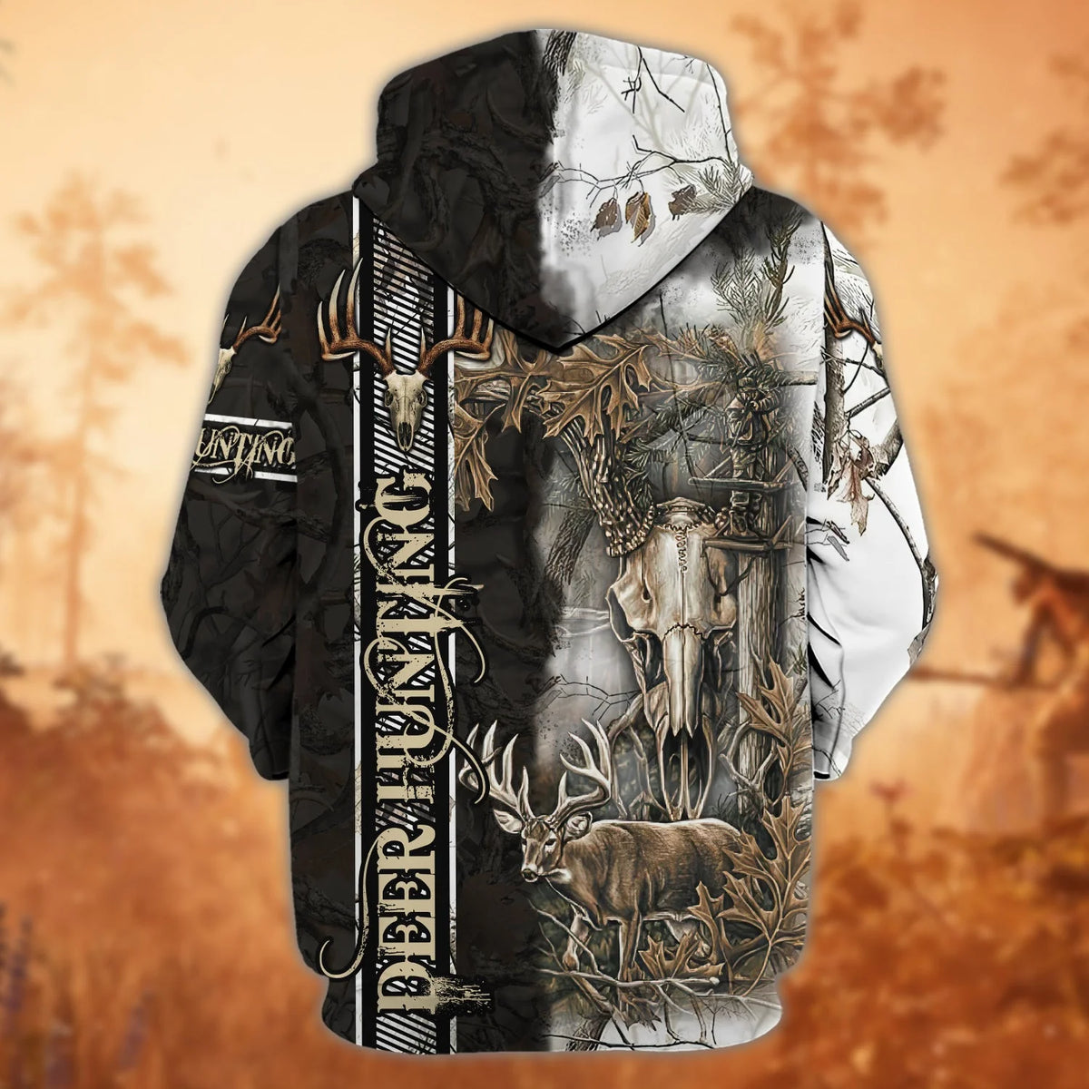 Deer Hunting - 192 - Personalized Name 3D Zipper hoodie - Co98 HNT0044