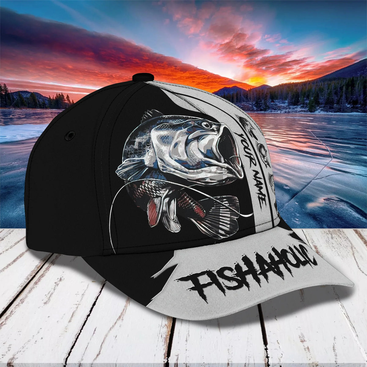 Fishaholic - Personalized Name Cap - Lta98 39 FISH0299