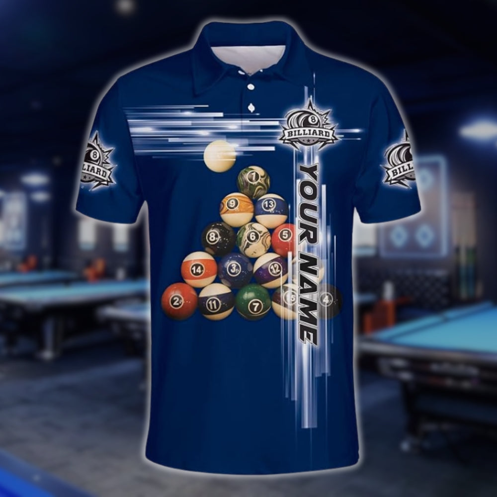 Custom Green Billiard Team Polo Shirt Mens, Custom Pool Billiard Shirts BLD0079