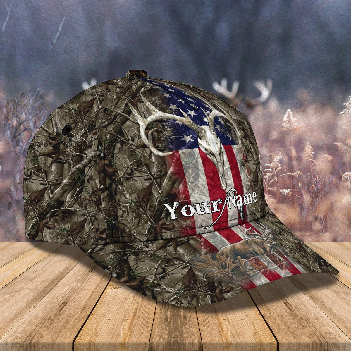 Deer Hunting 02 - Personalize Name Cap - TD97 HNT0192