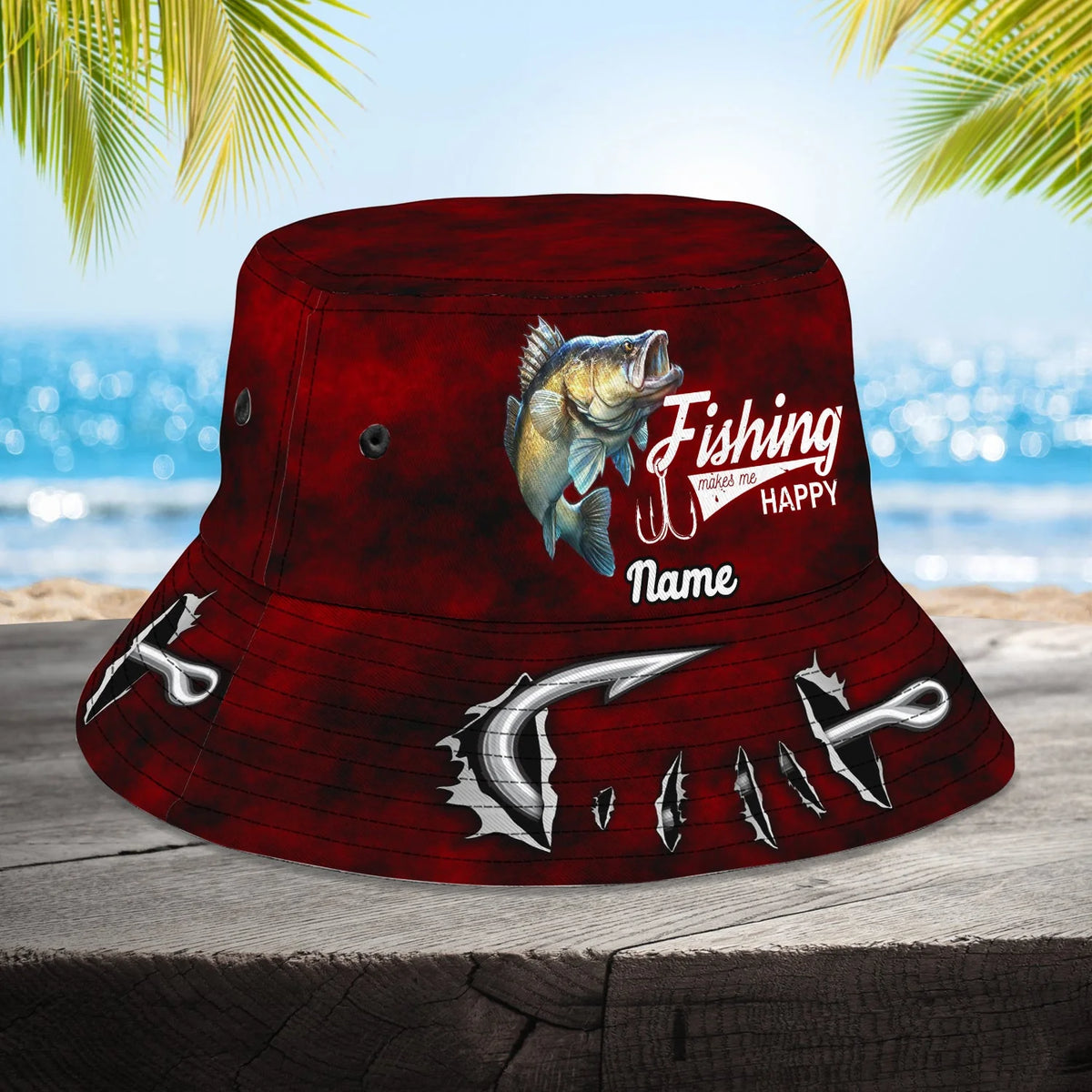 Walleye Fishing - Custom Bucket Hat - Loop - Ntp-205 FISH0239
