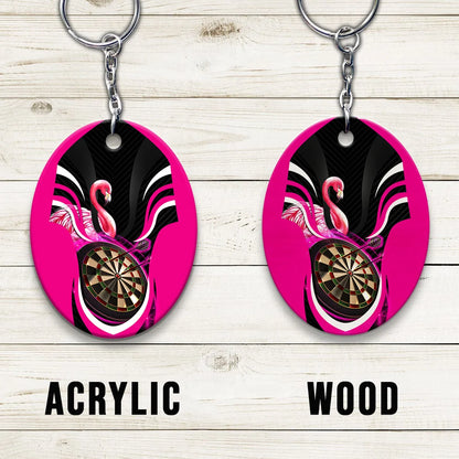 Flamingo Darts Keychain For Darts Team Player ORN0184