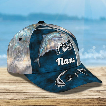Florida Pompano Fishing - Personalize Name Cap  - Loop - Ntp-189 FISH0266