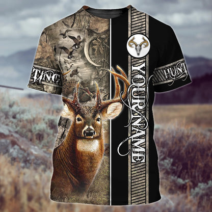 Deer Hunting - Personalized Name 3D Tshirt - Boom HNT0266