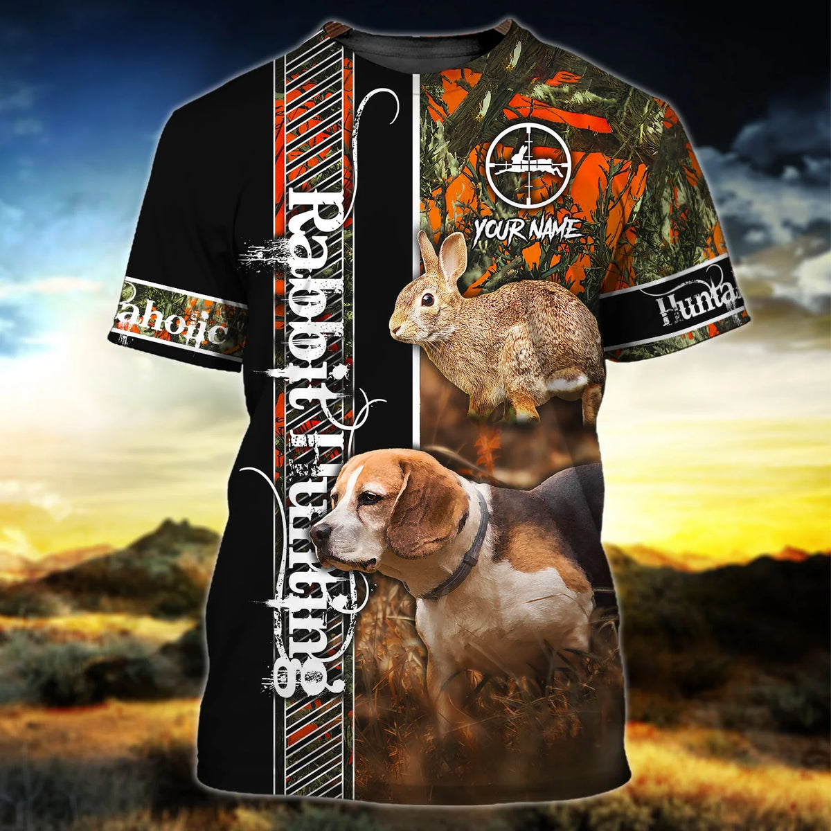 Rabbit Hunting - Beagle - Personalized Name 3D Tshirt 29 - Nvc97 HNT0226