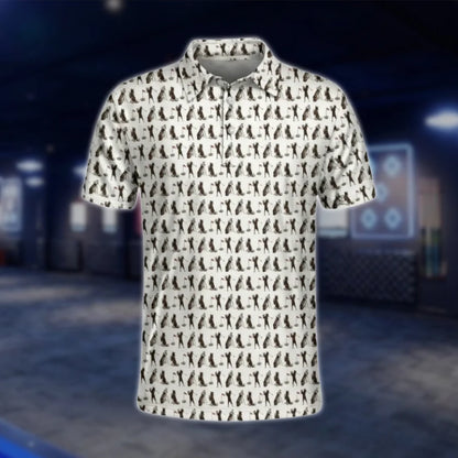 Funny Doberman Dog Golf Polo Shirt For Men, Doberman Golf Shirt GOF0047