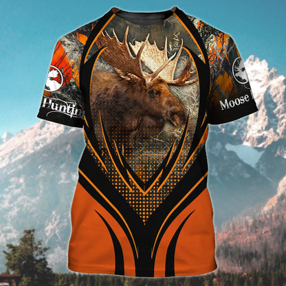 Moose Hunting - 3D Full Print Shirts - Tad 525 HNT0125