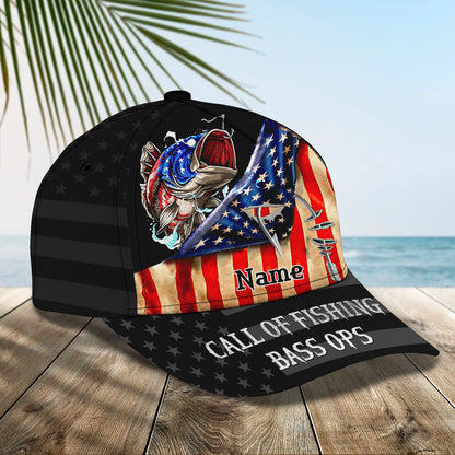 Fishing 2 - Personalized Name Cap - Loop - H9h3-362 ORN0270