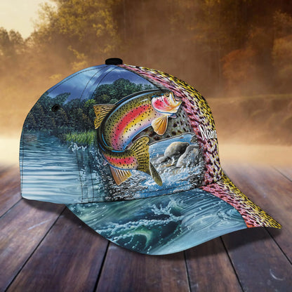Trout Fishing 17 - Personalize Name Cap  - Loop - Ntp-178 FISH0225
