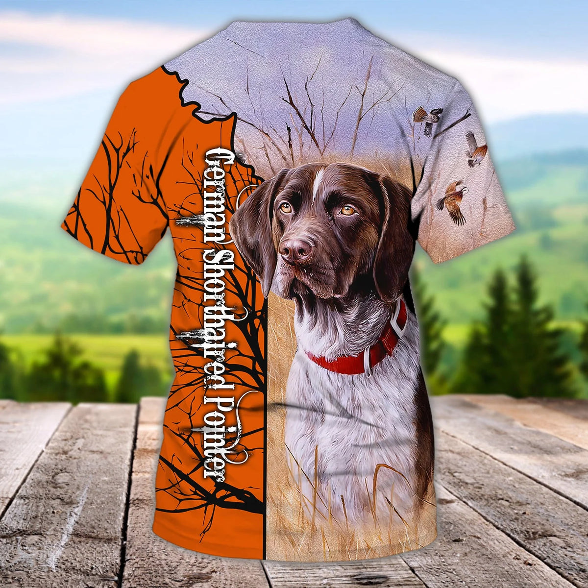 3D DOG HUNTING1 - Personalized Name 3D T Shirt - BY97 HNT0227