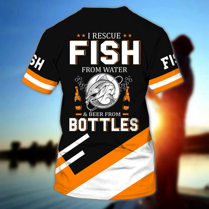 Born to Fish - Personalized Name 3D T Shirt 11 - HN95 ORN0232