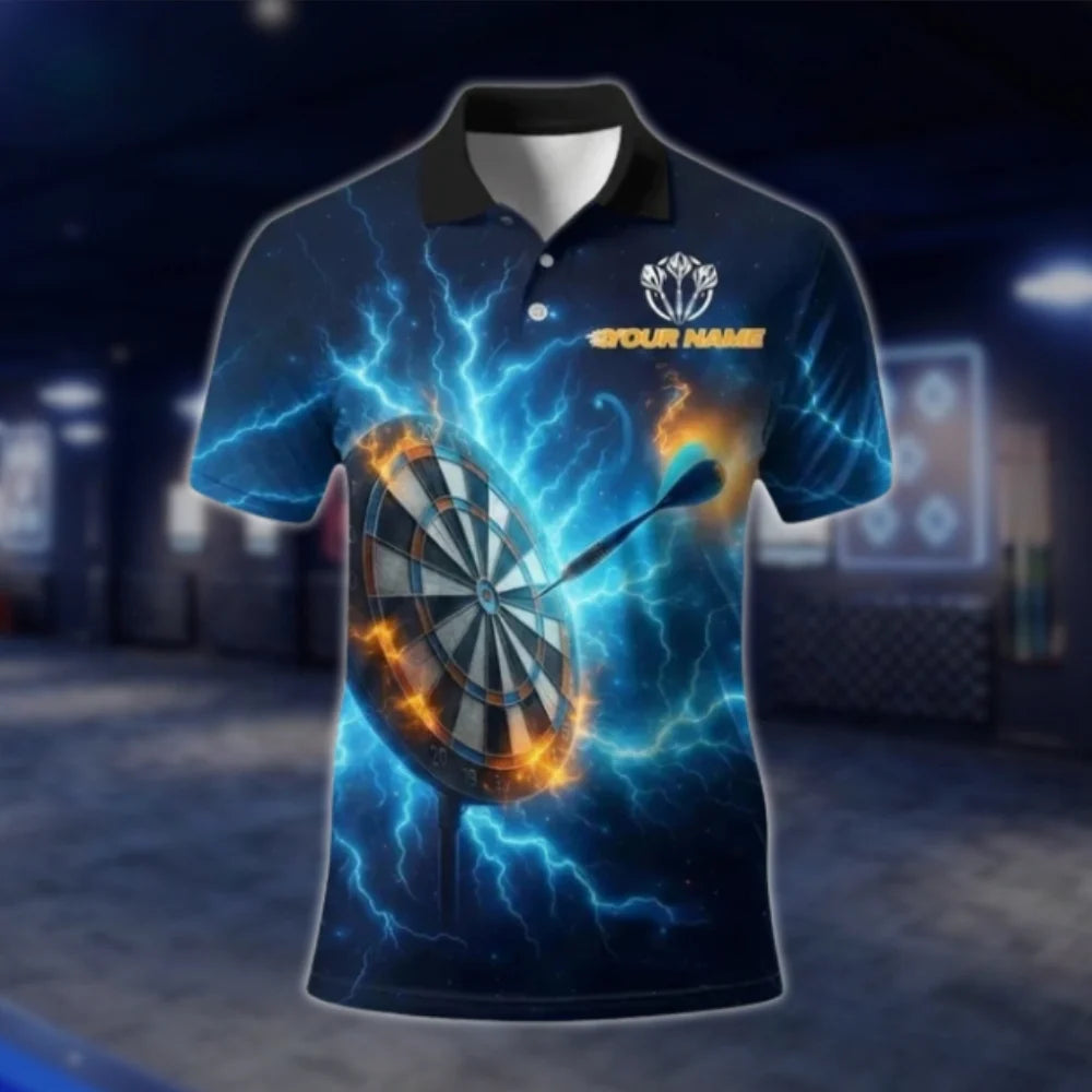 Custom Thunder Dart Polo Shirt For Men, Custom Team Thunder Dart Shirts DAT0351