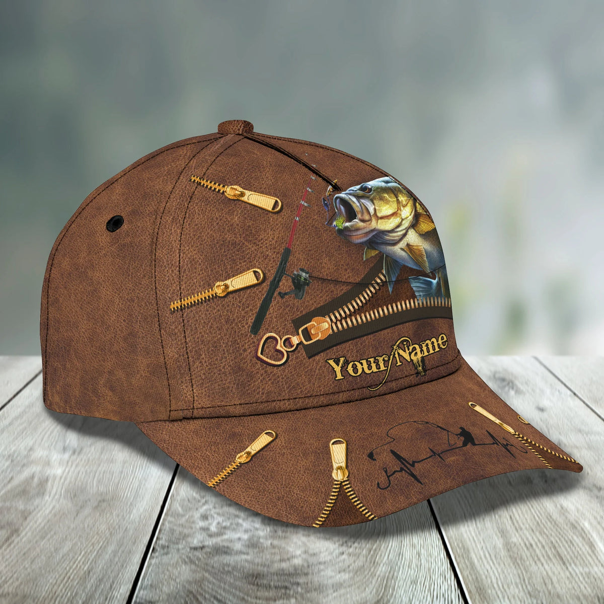 FISHING CAP2 - Personalized Name Cap - BY97 FISH0190
