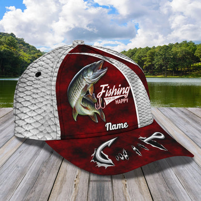 Musky Fishing - Personalize Name Cap  - Loop - Ntp-208 FISH0231