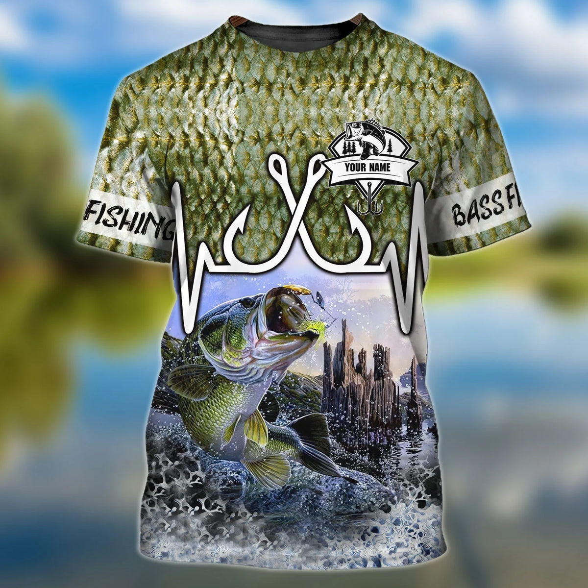 3D FISHING1 - Personalized Tshirt - BY97 FISH0204
