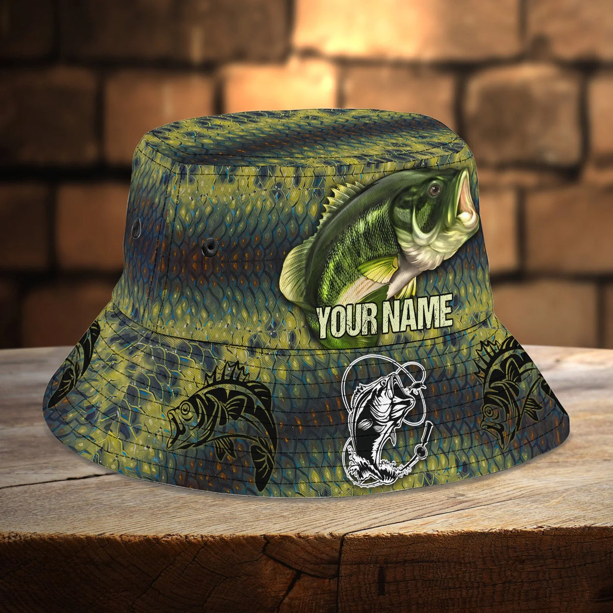 Custom Bucket Hat - Fishing - Fuly 1 FISH0121