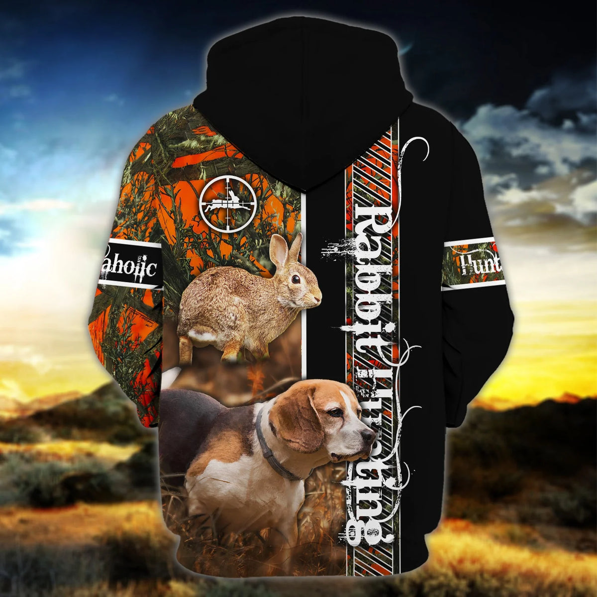 Rabbit Hunting - Beagle - Personalized Name 3D Hoodie 29 - Nvc97 HNT0225
