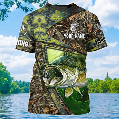 Fishing 007 - Personalized Name 3D T Shirt - 16hb FISH0265