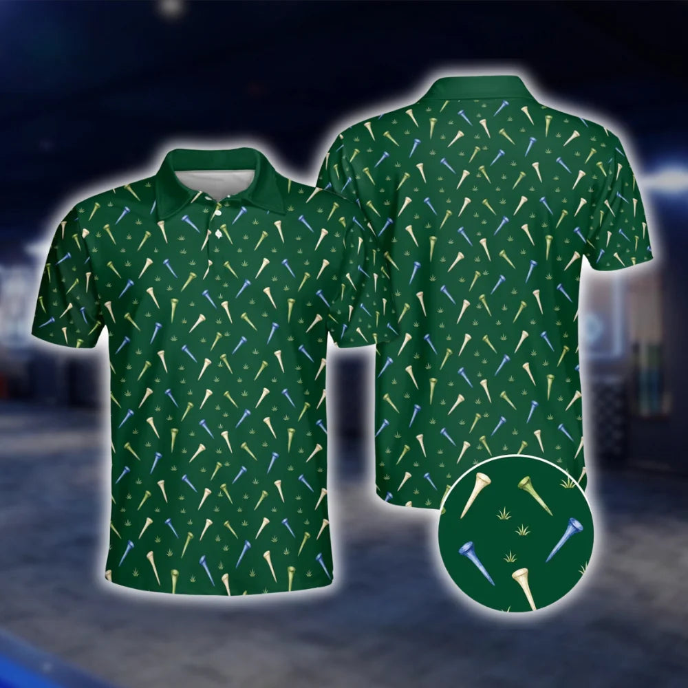 Green Golf Shirt For Men And Women, Matching Couple Golf Shirts GOF0018